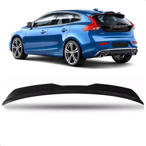 Aerofólio Para Volvo V40 Black Piano Sport Hatch Universal