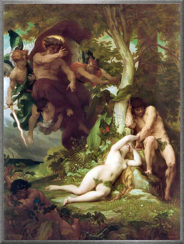 Cuadro La Expulsión De Adán Y Eva - Alexandre Cabanel - 1867