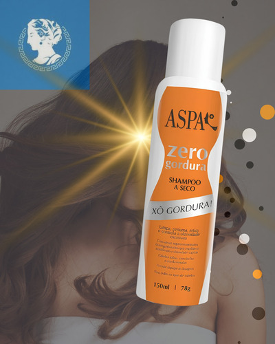 Aspa Zero Gordura Shampoo A Seco 150ml Limpa Perfuma