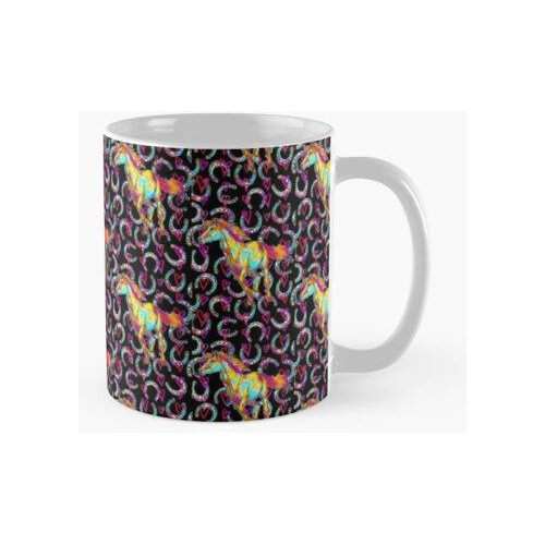 Taza Caballo Caballos Montando Arte Libertad Calidad Premium