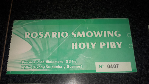 Lote X 6 Entradas Recital - Rosario Smowing - Envios (Usado)