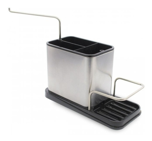 Organizador Bacha Cocina Esponja Cepillo Trapo Acero Inox