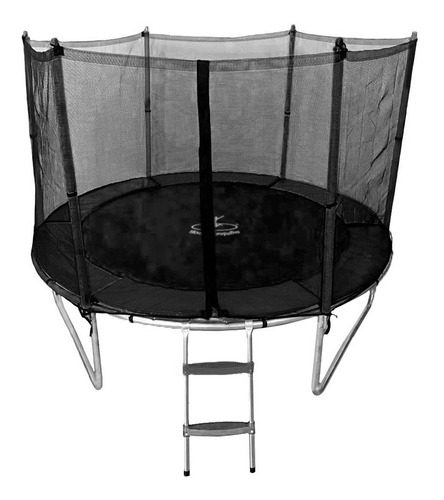 Cama Elastica Infantil Pula Pula Grande 2,44 Metros Home Kids Cor Preto Rede De Proteção C/ Zíper Henri Trampolim