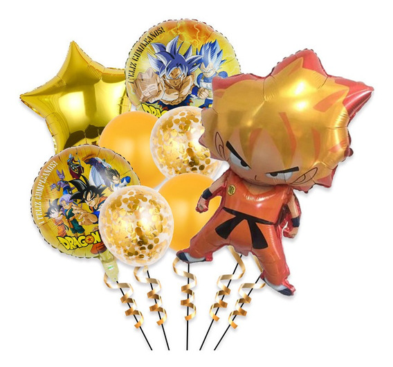 Decoración de Globos de Fiesta de DragonBalls Globos de Látex Goku Globos  de Super Saiyan Globos de DragonBalls Cumpleaños Dragon Ball Decoración de  Fiesta de Cumpleaños para Niños Compre en línea aquí