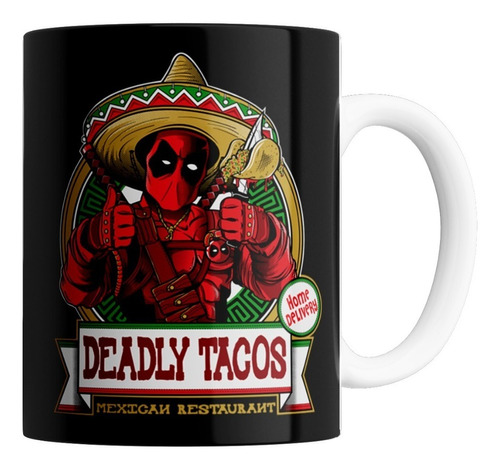 Taza De Cerámica - Deadpool (mexicano)