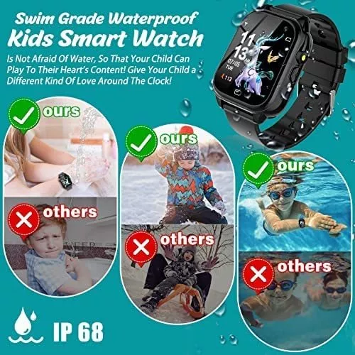 Reloj inteligente impermeable para niños para niños de 3-12 años