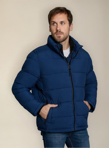 Parka Core Puffer Azul Blu Calvin Klein
