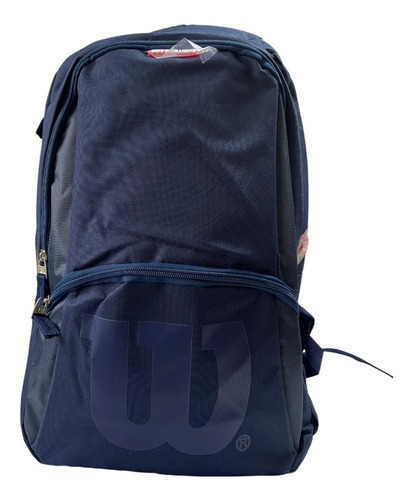 Morral Escolar Mochila Universitaria Bolso Wilson Ele Unisex Color Azul marino Diseño de la tela Elemental