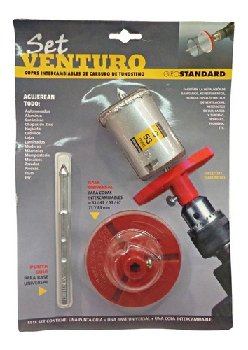 Mecha Sierra Copa Carb. Tungsteno G/standar 53mm Venturo Set