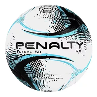 Bola Futsal Penalty Rx 50 Xxi - Bco/pto Un Cor Azul