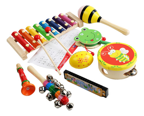 Juego De Instrumentos De Percusión De 8 Piezas, Juguete