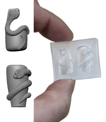 Molde For Tallar Silicona For Uñas De Serpiente 3d, 1 Unidad