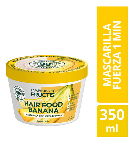 Mascarilla Capilar Garnier Fructis Banana Cabello Débil 350ml