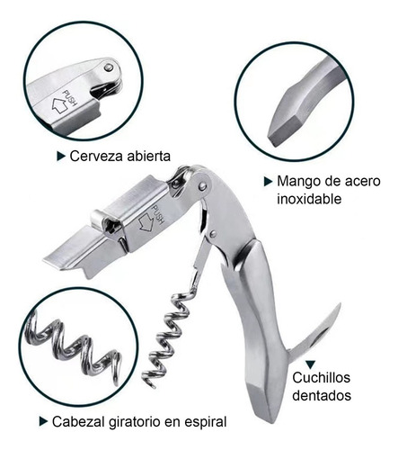 Bauihr Sacacorchos De Sommelier Profesional, Destapacorchos