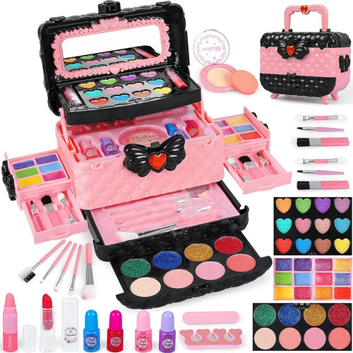 Juego De Cosméticos Con Espejo Maquillaje Para Niñas