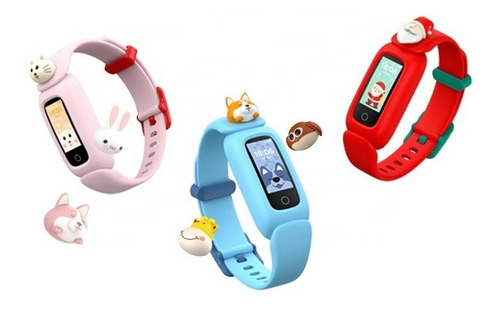 Imagen 4 de 4 de Reloj Smartwatch Para Niños Havif M81 Conexion Bluetooth Diseño De La Malla Gatito Color De La Malla Rosa Color Del Bisel Rosa Color De La Caja Rosa