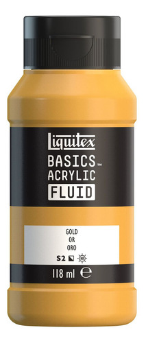 Tinta Acrílica Liquitex Basics Fluid 118ml Gold