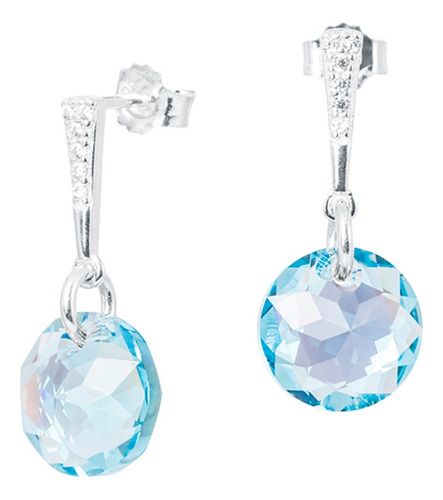 Joyas Aros Cristales Swarovksi Y Plata 925