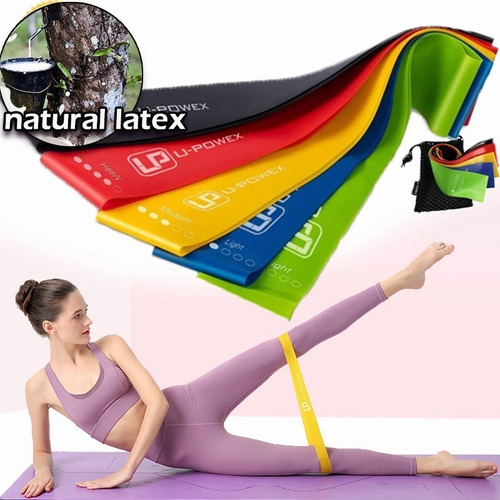 Kit De 5 Bandas Ligas De Resistencia Para Ejercicio Yoga