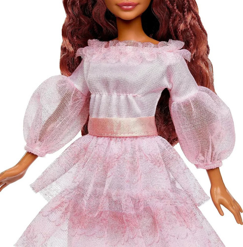 Boneca A Pequena Sereia Celebração Disney Vestid Rosa-mattel