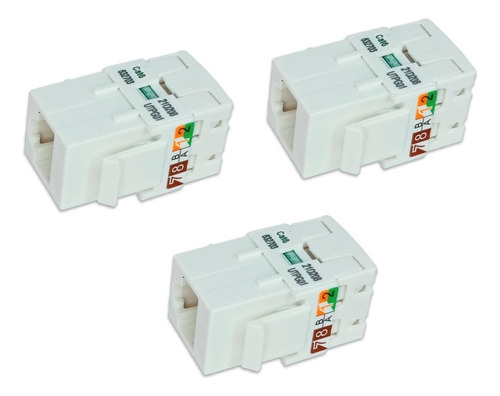 Kit 03 Keystone Conexão Cabo De Rede Rj45 Cat6 Legrand