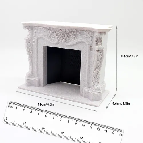 1:12 Dollhouse Miniature Fireplace For Gift Micro Landscape