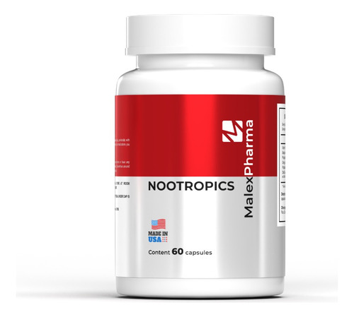 Nootropicos 600mg - Memoria 60 Capsulas | Malex Pharma