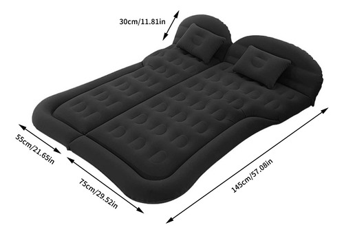 Inflable Colchón Portátil Acampar Dormir Doble Con 2almohada