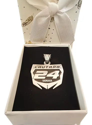 comprar Dije Portanúmero Motocross Plata Y Oro | Laserpro Original
