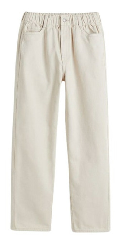 Pantalon De Jean H&m. Color Manteca