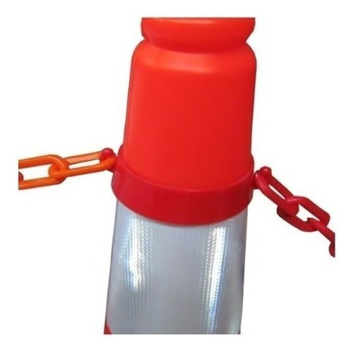 Cono Seguridad Vial 1 Metro Reflectivo Apilables C/ Base Pvc Cor Laranja