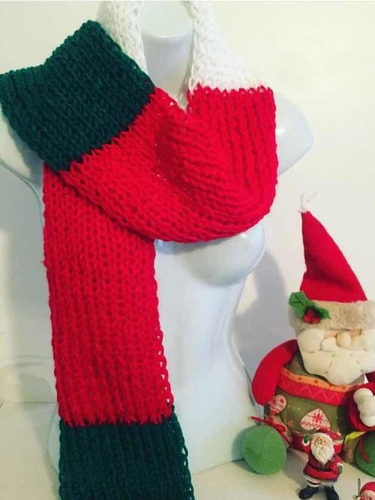 Bufandas De Navidad ( Angora - Neddles)