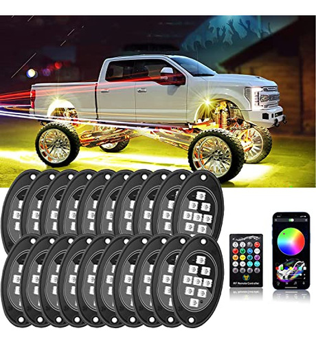 20 Pods Led Rock Lights For Trucks, Rgb Led High Brightness