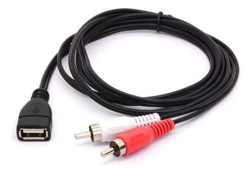 Cable Usb A Rca, Usb A 2.0 Hembra A 2 Conectores Rca Mach...