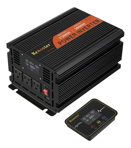 1500w De Potencia Del Inversor Dc 12v A 120v Ac Con Con...