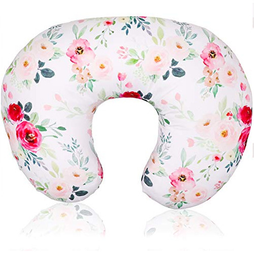 Floral Nursing Pillow Cover, Breastfeeding Pillow Slipcover