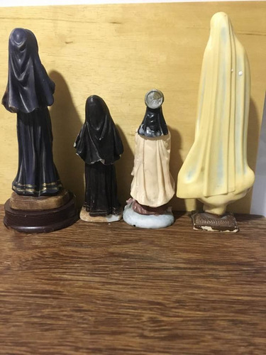 Santas Em Resina Combo 4 Em Perfeito Estado (Usado)