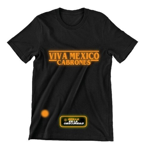 Playera 15 De Sep Estilo Stranger Things Brillan En La Noche