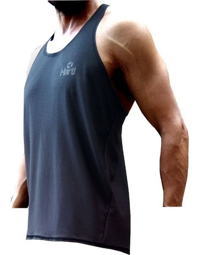 Id389 Remera Sin Mangas Musculosa Entrenamiento Gris Hartl