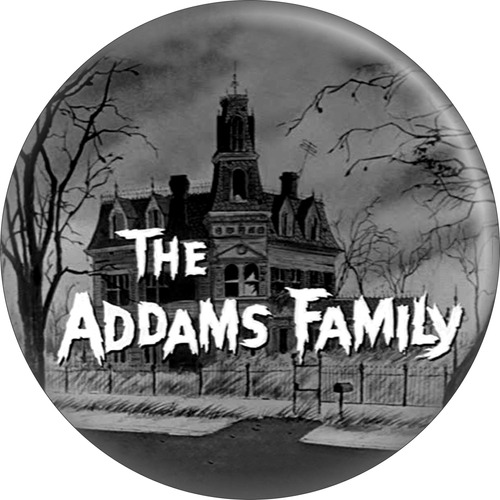 Addams Family  Logo Casa Iman Redondo 2.2 In