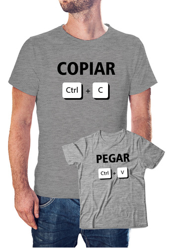 Remera Dia Del Padre - Copiar Pegar X2 Unidades