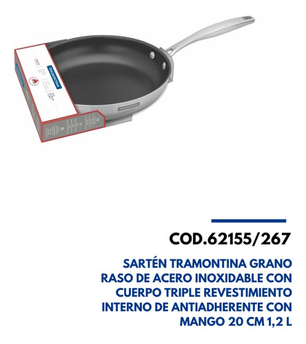 Tramontina Sarten 26cm Grano