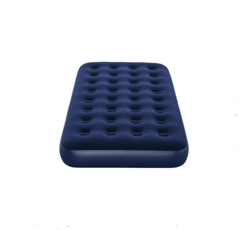 Cama Colchon Inflable Camping Twin Individual Ozark Airbed Color Azul