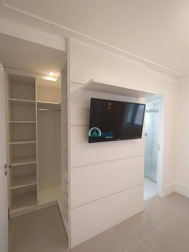 Apartamento Mobiliado Com 3 Dormitórios À Venda, 128 M² Por R$ 899.000 - Centro - Santo André/sp - Ap5811