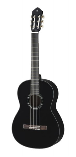 Imagen 1 de 4 de Guitarra clásica Yamaha C40 para diestros negra palo de rosa brillante
