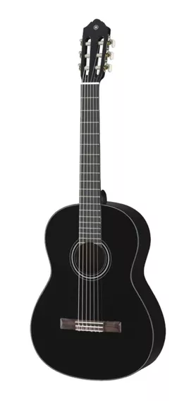 Guitarra criolla clásica Yamaha C40 para diestros negra palo de rosa gloss