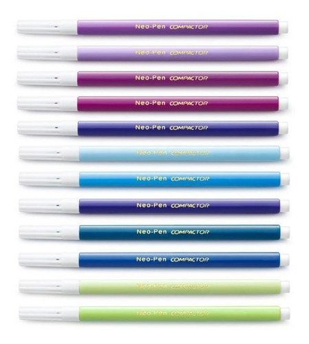 Canetinha Hidrográfica Neo Pen Fina Compactor C/ 36 Cores