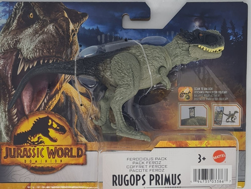 Rugops Primus Dinosaurio Jurassic World Dominion Scan Code