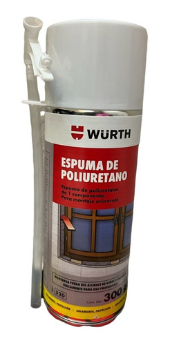 Espuma Expansiva De Poliuretano Wurth 300 G