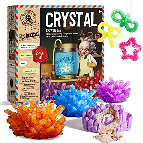 Crystal Growing Kit, Science Experiments For Kids 6-9-1...